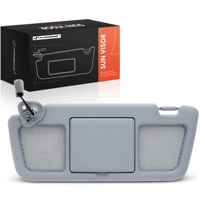 Driver Gray Sun Visor with Mirror & Light