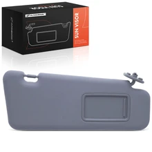 Front Passenger Gray Sun Visor with Mirror for 2008-2013 Toyota Highlander
