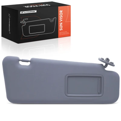 Front Passenger Gray Sun Visor with Mirror
