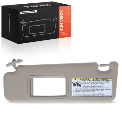 Front Driver Beige Sun Visor with Sliding Extender