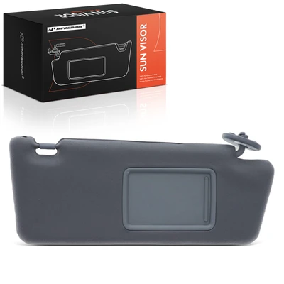 Front Passenger Gray Sun Visor with Light & Mirror