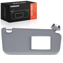Front Passenger Gray Sun Visor with Vanity Light & Mirror for 2006-2013 Toyota RAV4