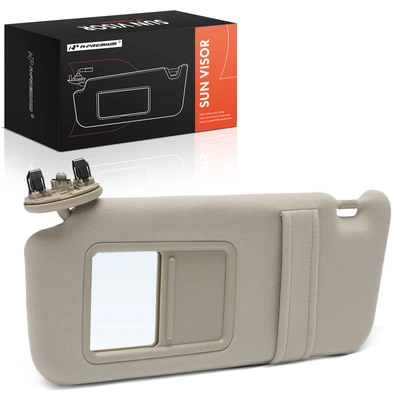 Driver Gray Sun Visor with Mirror