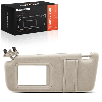 Driver Gray Sun Visor with Mirror