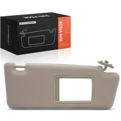 Front Passenger Beige Sun Visor with Mirror & Light