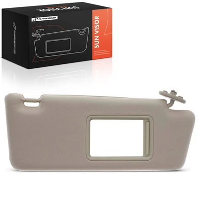 Front Passenger Beige Sun Visor with Mirror & Light