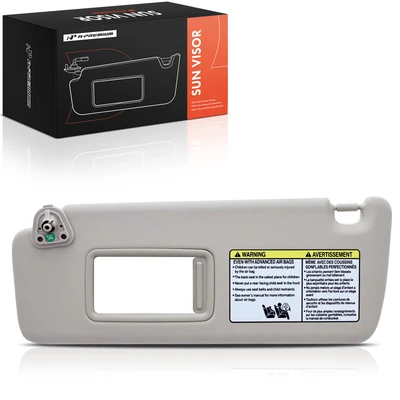 Driver Black Sun Visor with Mirror