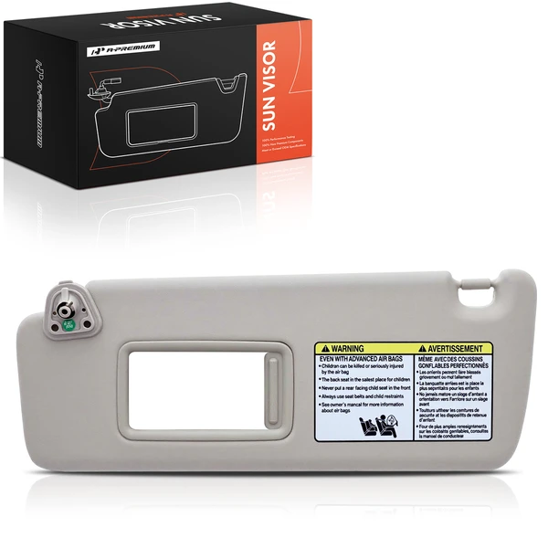 Driver Black Sun Visor with Mirror for 2004-2007 Toyota Highlander