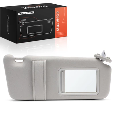 Passenger Gray Sun Visor with Light & Mirror
