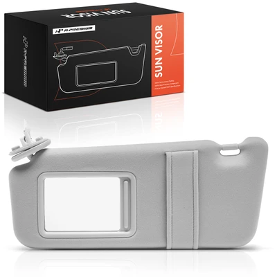 Driver Gray Sun Visor with Light & Mirror