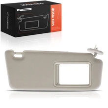 Front Passenger Beige Sun Visor with Light & Mirror for 2009-2016 Toyota Venza