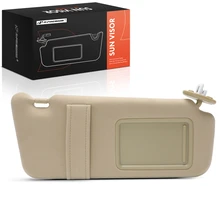 Passenger Beige Sun Visor with Light & Mirror for 2009-2016 Toyota Venza