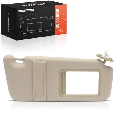 Passenger Beige Sun Visor with Light & Mirror for Toyota Venza 2009-2016 with Sunroof