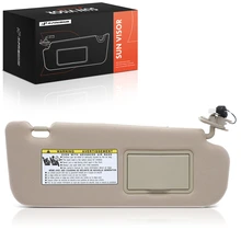 Front Passenger Beige Sun Visor with Light & Mirror for 2006-2008 Hyundai Sonata