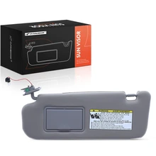Front Driver Gray Sun Visor with Light & Mirror for 2006-2010 Hyundai Sonata
