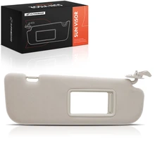 Passenger Beige Sun Visor with Mirror & Card Holder for 2011-2015 Hyundai Elantra