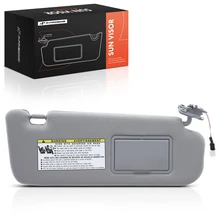 Front Passenger Gray Sun Visor with Light & Mirror for 2006-2010 Hyundai Sonata
