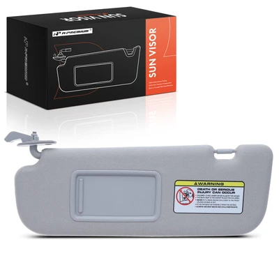Driver Gray Sun Visor with Mirror