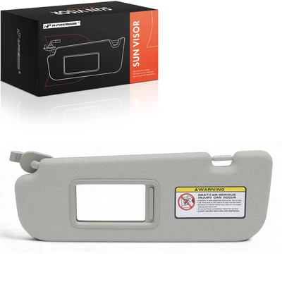 Driver Gray Sun Visor with Mirror & Card Holder