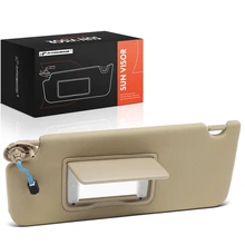 Driver Beige Sun Visor with Light & Mirror for 2016-2022 Honda Pilot