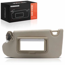 Driver Beige Sun Visor with Light and Mirror for 2013-2018 Nissan Altima