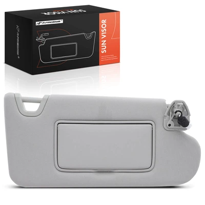 Passenger Gray Sun Visor with Mirror & Light