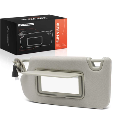 Driver Gray Sun Visor with Light & Mirror &Card Holder