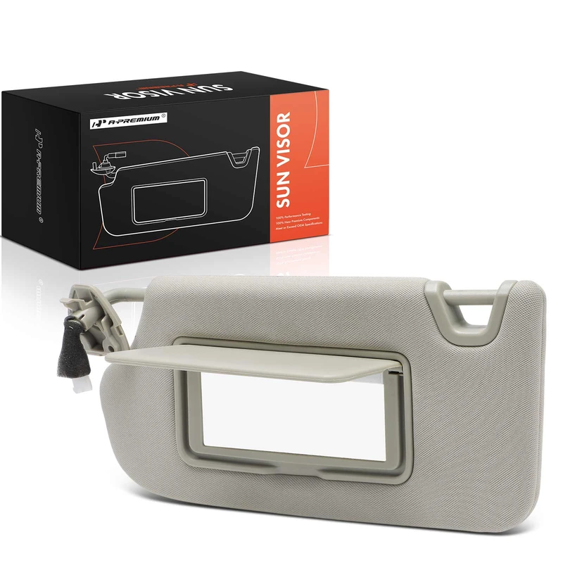 Driver Gray Sun Visor with Light & Mirror &Card Holder for 2013-2018 Nissan Altima