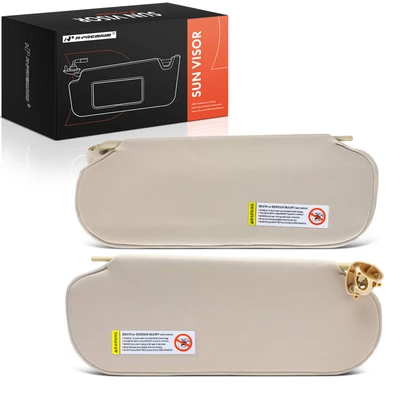 2 Pcs Beige Sun Visor