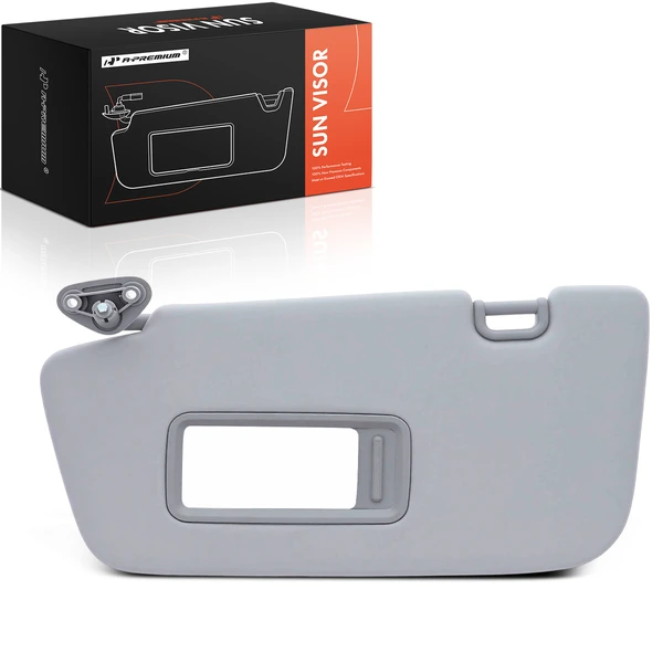 Front Driver Gray Sun Visor Sunvisor with Mirror for Subaru Impreza 2008-2014