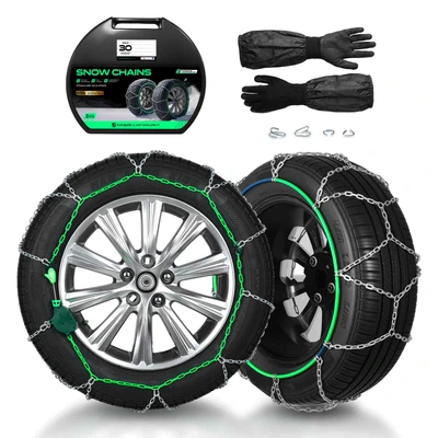 1 Set Anti-Skid Snow Chains 12mm
