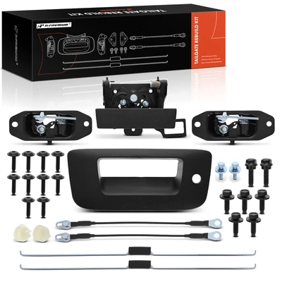 Tailgate Hardware Rebuild Kit with Rod & Cable