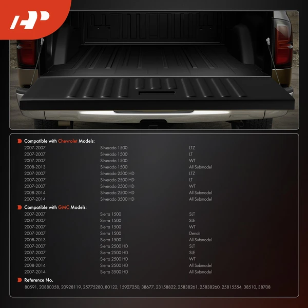A-Premium APTARK052 Tailgate Hardware Rebuild Kit
