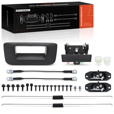 Tailgate Hardware Rebuild Kit with Cable & Rods