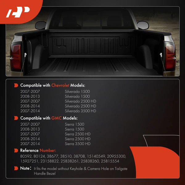 A-Premium APTARK053 Tailgate Hardware Rebuild Kit