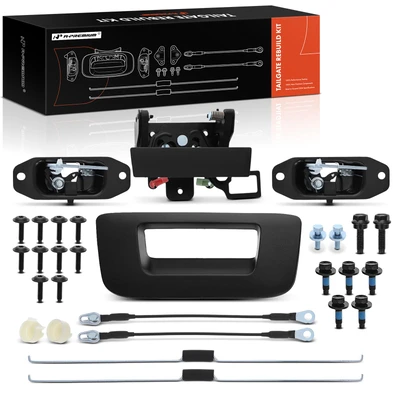 Metal Tailgate Hardware Rebuild Kit with Cable & Rod