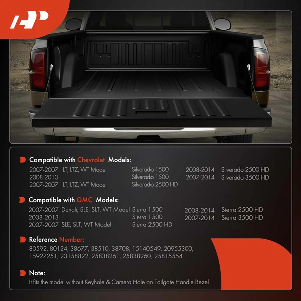 A-Premium APTARK054 Tailgate Hardware Rebuild Kit