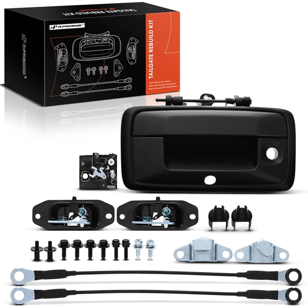 Tailgate Hardware Rebuild Kit with Cable for 2016-2019 Chevrolet Silverado 3500 HD