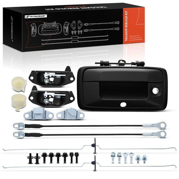 Tailgate Hardware Rebuild Kit with Cable & Rod for 2016-2017 GMC Canyon