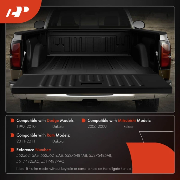 Tailgate Hardware Rebuild Kit with Cable & Rods for Dodge Dakota 1997-2010 Mitsubishi