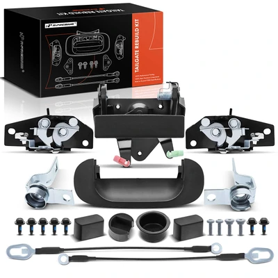 Tailgate Hardware Rebuild Kit with Cable