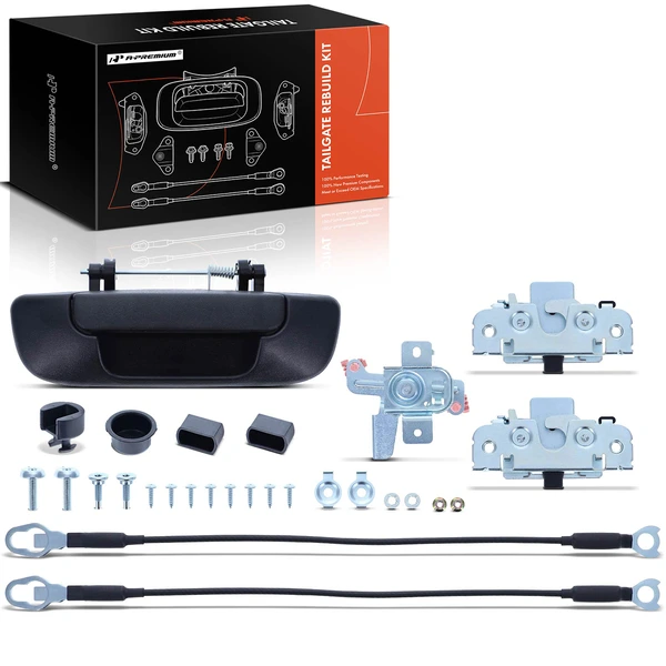 22 Pcs Tailgate Hardware Rebuild Kit with Cable for Dodge Ram 1500 2003-2008 Ram 2500 3500