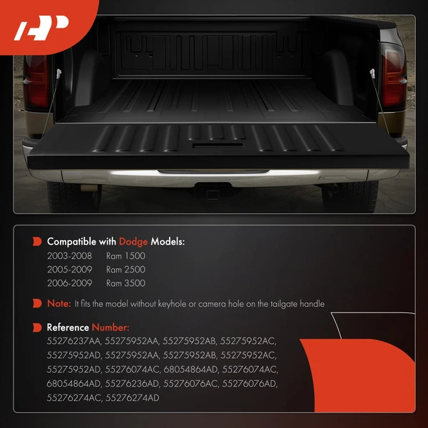 22 Pcs Tailgate Hardware Rebuild Kit with Cable for Dodge Ram 1500 2003-2008 Ram 2500 3500