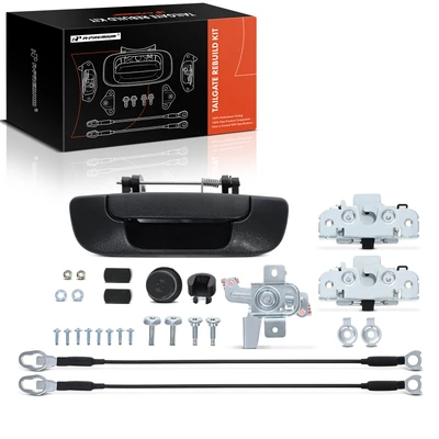Metal Tailgate Hardware Rebuild Kit with Cable
