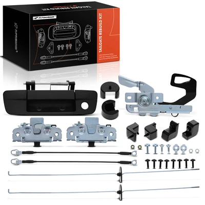 Metal Tailgate Hardware Rebuild Kit with Cable and Rod