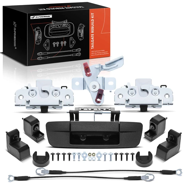 Tailgate Hardware Rebuild Kit with Cable for 2011-2012 Ram 1500