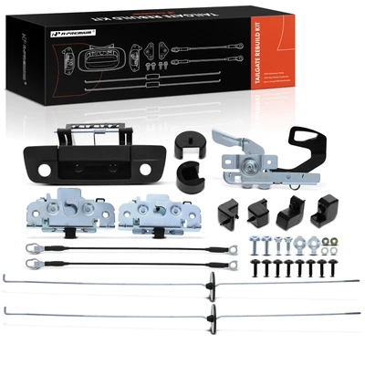 Tailgate Hardware Rebuild Kit with Cable & Rods with Keyhole