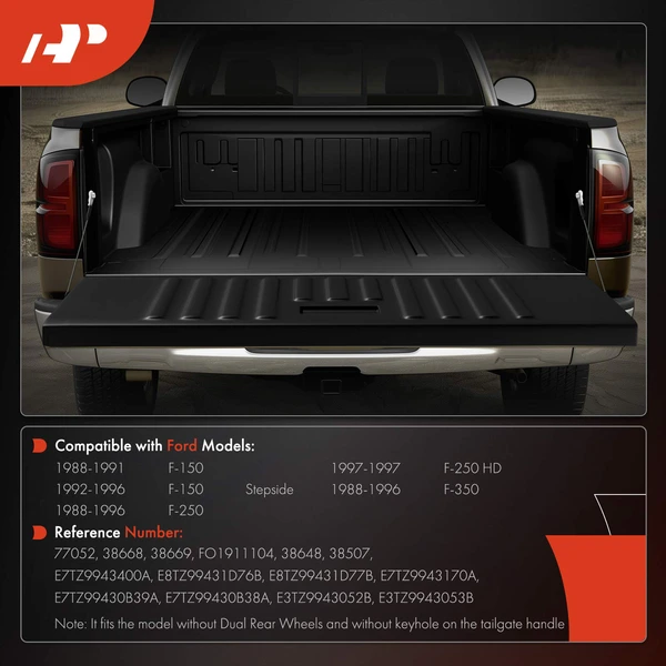 Metal Tailgate Hardware Rebuild Kit with Cable & Rods for Ford F150 F250 F350 1988-1996