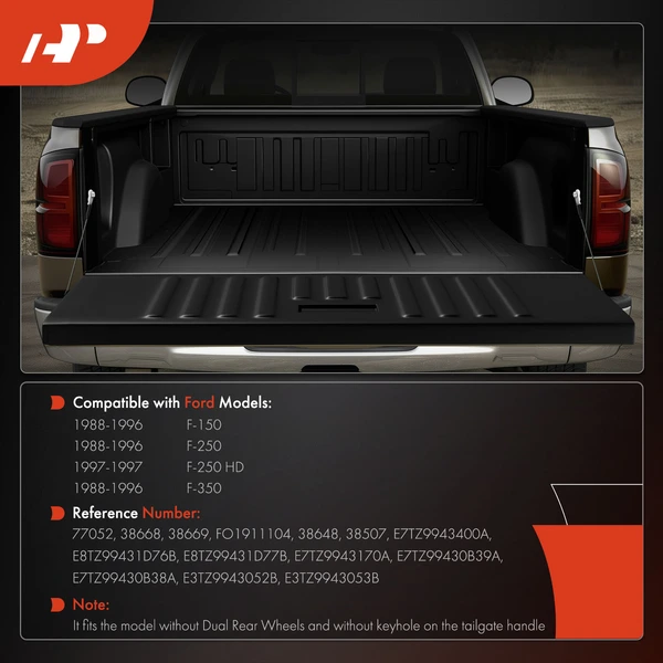 Metal Tailgate Hardware Rebuild Kit with Cable for Ford F-150 F-250 F-350 1988-1996