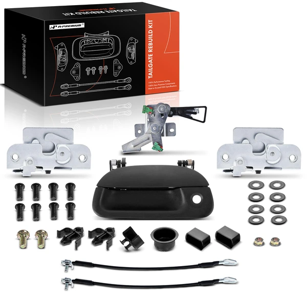 Tailgate Hardware Rebuild Kit with Cable for 1997-2003 Ford F-150